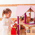 Sumind 30 Pcs Wooden Dollhouse Furniture Family Set - 8 Mini People Figures Dollhouse Accessories for Imaginative Play