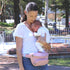 Suessie Fanny Pack Diaper Bag with Baby Changing Pad & Waterproof Wipes Pocket, Stroller Organizer