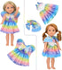 SOTOGO 11 Sets American Wellie Doll Clothes - Outfits for 14 to 14.5 Inch Dolls, Dresses, Pajamas, Swimsuit