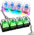 #LOVESPACE 2 Pack Keyboard Fidget Keychain with LED Lights,Keyboard Fidget Toy,clicker fidgets(Transparent)