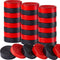 Sumind 48 Pieces Wooden Checkers Pieces, 1.06 Inch Checker Pieces in Drawstring Storage Pouch for Travel Office