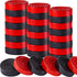Sumind 48 Pieces Wooden Checkers Pieces, 1.06 Inch Checker Pieces in Drawstring Storage Pouch for Travel Office
