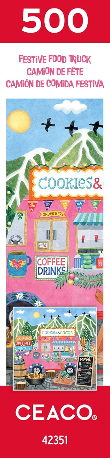 Ceaco - Food Trucks - Festive Food Truck II, 500 Piece Jigsaw Puzzle