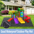 GRETJOB 71 Inches 55 Inches x Large Outdoor Playhouse Mat Outdoor Play Mat Non Slip Backing Playhouse Activity Pad Rug
