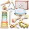 Baby Musical Instruments Set Montessori Wooden Music Toys for Toddlers 3 4