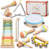 Baby Musical Instruments Set Montessori Wooden Music Toys for Toddlers 3 4