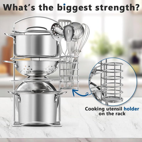 12Pcs Playset 3 Kids Pretend Play Kitchen Accessories Toy Stainless Steel Metal Pots and Pans with Rack Mud Kitchen
