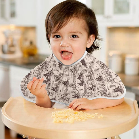 CHUROUSY Set 1 22 11 Inch Western Baby Muslin Burp Cloths of American Cowboy Muslin Washcloths Cute Milk Spit Up Rags