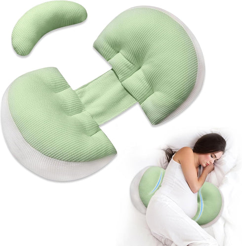 KGAUT Pregnancy Pillow for Pregnant Women, Memory Foam Pillow for Side Sleeper, Maternity