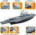 28 Inches deAO Aircraft Carrier Toy Army Men with Scale Model Warplanes Warships Military Vehicles Battleship Planes