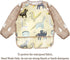 (3 Pack 6-36 PandaEar Long Sleeve Bibs| Waterproof Full Sleeve Bib for Baby Infant Toddler Months