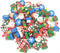 HYSTYLE Christmas Erasers, Holiday Eraser Set, 120+ Pcs, Kids Gift, Party Prizes Favors
