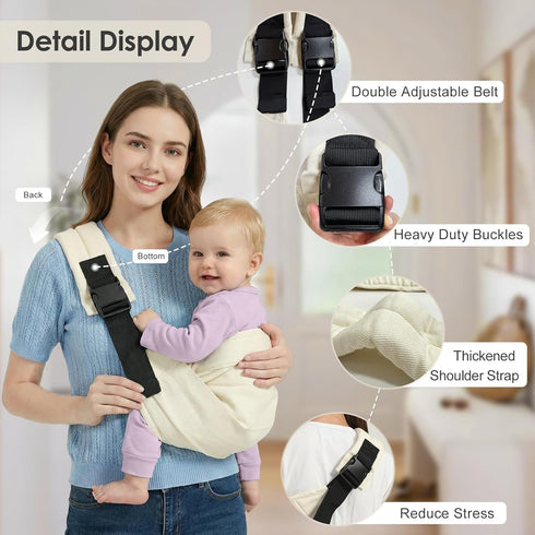 7-30lbs, Baby Sling Carrier, Adjustable Baby Carrier Newborn to Toddler Carrier for Toddler Sling Carriers, Toddlers