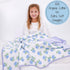 100% 6 47"x 47", LollyBanks Muslin Baby Blanket Organic Cotton, Muslin Quilt Lightweight, Toddler Blanket for Girls