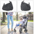Stroller Organizer Bag with Diaper Storage Pouch and Mesh Side Pocket for Supplies, Universal Hanging Nursery Bag