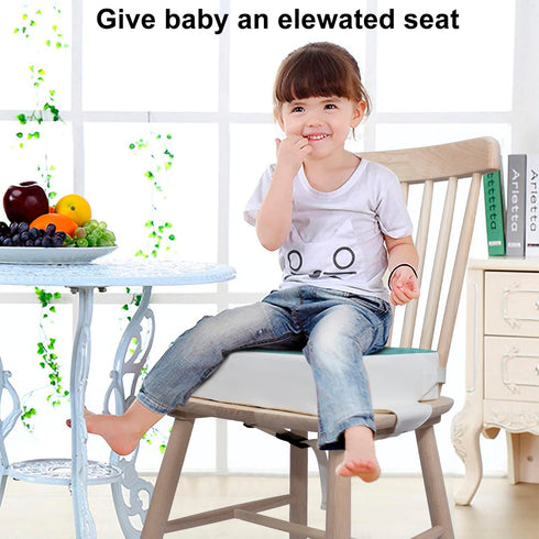 2 Kalawen Booster Seat for Dining Table, Waterproof PU Washable Thick Toddler Dining Booster Seat, Kids Booster Seat