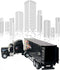 Big-Daddy Heavy Duty Tractor Trailer Cargo Transporter with Remote-Controlled Cargo Hold