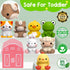KMUYSL Learning Toys for 1-3 Year Old - 20 Pcs Animals Toy for Counting Skill and Color Matching Gift