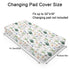 Cute Llama Changing Pad Cover Funny Llama Cactus Leaves Rainbow Diaper Change Table Sheets for Boys Girls Desert Animal Soft Breathable Stretch Fitted Changing Mat Sheets Cover 32''x16''