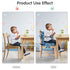 TIOPSUUO Straps,2PCS 3-12 Toddler Booster Seat for Dining Table,Booster Seat for Kitchen Chair with Extended Portable