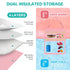 Pack, 4 5 PIIOSER Insulated Baby Bottle Tote Bags with Ice Fits Baby Bottles Up to Ounce, Portable Breastmilk Cooler