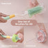 Malalife 3 1 Set, in Baby Silicone Bottle Brush Multipurpose Bottle Cleaner, Bottle Brush with Storage Holder, Food
