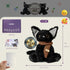 1 lb Cozy KOWSI Microwavable Heating Pad Black Cat Plush - Weighted Stuffed Animal Toy with Tourmaline Beads & Lavender