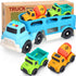 2 3 4 3 1 2-4, Toddler Toys for Year Old Boys, Wheat Straw Toy Cars, No BPA Dump Truck, Mixer Cement, in Transport