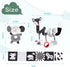 3 Pcs Car Seat Toys for Babies 0-6 Months, Black and White Hanging Rattle Toys for Crib Mobile, Infant Sensory