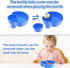 Kids Car Seat Tray, Travel Snack Tray with Cup Holder for Toddler, Stroller Must Haves - Blue