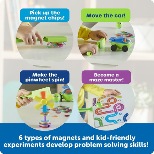 Set, 5 Learning Resources STEM Explorers Magnetworks, Magnetic Science Physics Experiment Toys for Kids, Kindergarten