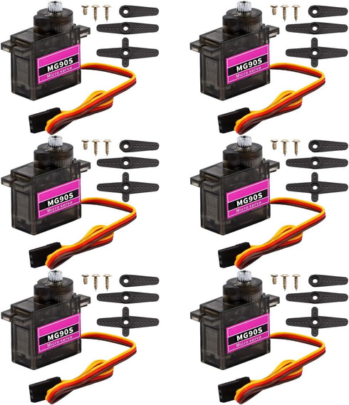 MG90S Servo, Helicopter QC Module 9G Servo Motor Metal Gear Micro Servo