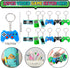 Winrayk 12 Set Video Game Party Favors - Gaming Drawstring Bag, Silicone Bracelet, Glow In The Dark Tattoo