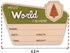 TTMerriwood 6.5" Adventure Hello World I'm Here Sign, Wooden Retro Birth Announcement Prop, Camping Nursery Keepsake