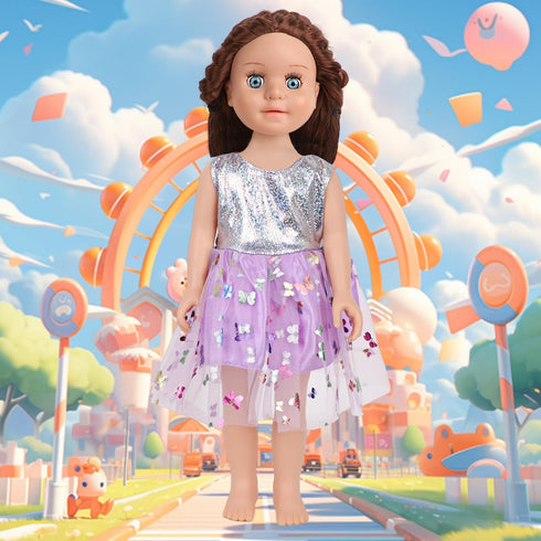 10 Sets 18 Inch 10 of American Doll Clothes, Including of Doll Clothing Dress Outfits for Gift Dolls, Birthday Gifts