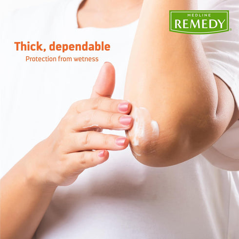 (4 oz Medline Remedy Essentials Zinc Oxide Skin Protectant Paste Tube), Unscented, Barrier, Incontinence Cream, Diaper