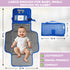Portable Diaper Changing Mat, Fits Most Changing Tables, One-Hand Hook-and-Loop Fasteners, Front Touchscreen-Friendly