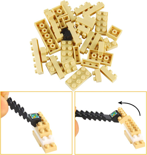 Larcele Micro Dog Building Blocks Mini Pet Toy Bricks, 950 Pieces KLJM-02 (Golden Retriever)