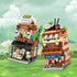 Japanese Street View Matcha Shop Building Kits, 379 PCS Modular House Mini DIY Model Set for Adults