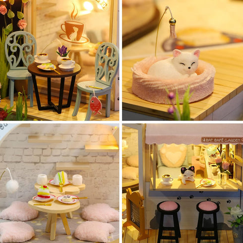 GuDoQi DIY Miniature Dollhouse Kit - Tiny House with Music, 1:24 Scale Craft Gift for Mother's Day