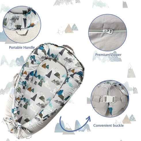 Cozy 0-12 Baby Car Seat Cover, Car Carseat Canopy Boys, Minky & Baby Lounger Replacement Cover, Newborn Lounger Cover