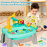 Kids Play Sink with Running Water - Mini Water Table for Toddlers 1-3, Electric Dishwasher Playing Toy for Indoor &
