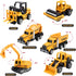 Kids Construction Truck Toys Set with Crane, Excavator, Forklift, Bulldozer, Dump Trucks, Cement Truck, Road Roller,