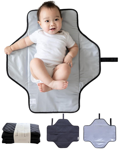 Lily Miles Baby Changing Pad Portable, Diaper Changing Mat with Magnetic Latches,
