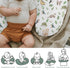 Watercolor Brazilian Animals Baby Nursing Pillow Covers for Boy Girl Jungle Animal Tropical Leaves Nursery Pillowcase