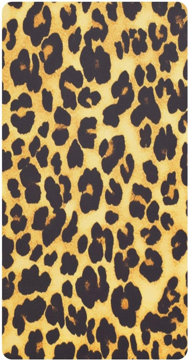 Bseiialft Brown Black Cheetah Leopard Print Crib Sheets for Boys Girls Soft and