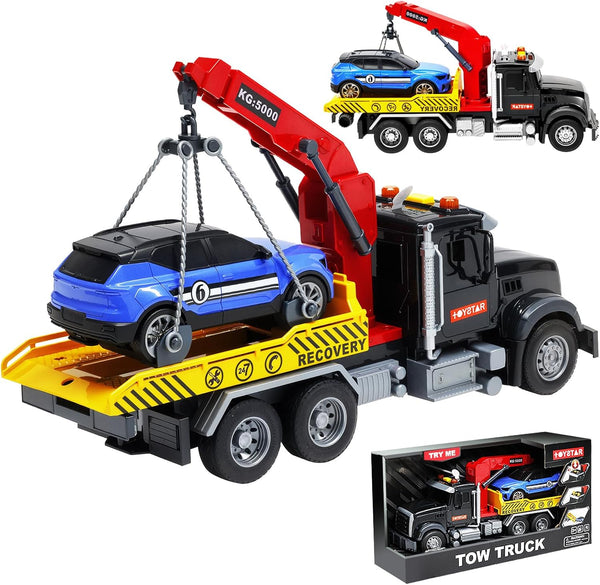 Kids Tow Truck Toy for 3 4 5 6 7 Year Old