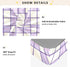 JUNZAN 52x28 Plaid Gingham Baby Crib Sheets Cotton Fitted Crib Sheets for Boys Girls Standard Toldder Bed Mattress
