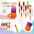 Leyndo 12 Pcs Throw and Catch Ball with Rainbow Tail - Soft Rainbow Play Balls for Games and Activities, 25.59 Inch Long