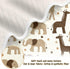 KICPOAY Brown Giraffe Elephants Baby Swaddle Blanket for Boys and Girls, Muslin Baby Receiving Swaddle Blanket, Soft